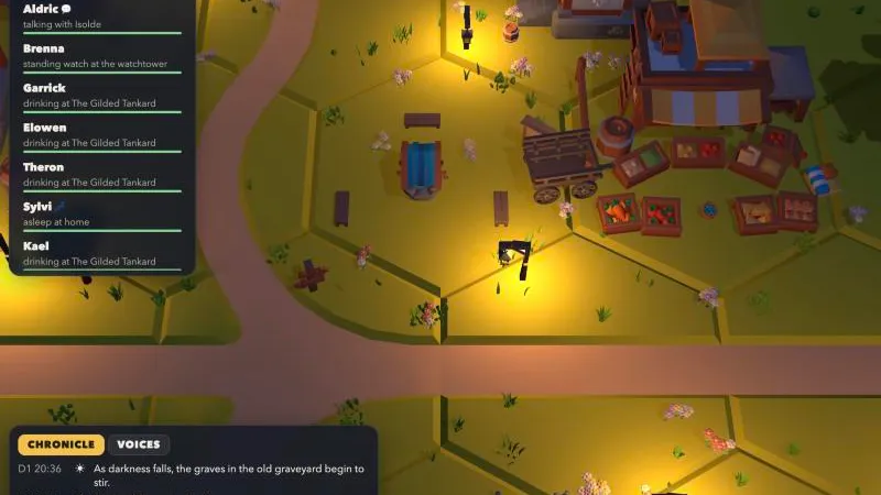 The village at night